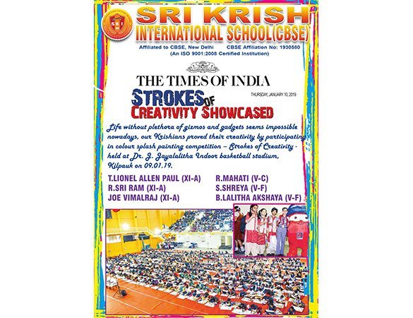 Colour splash painting competition – Strokes of Creativity 2019